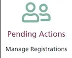 Screenshot from CQRS Local showing Pending Actions menu tile