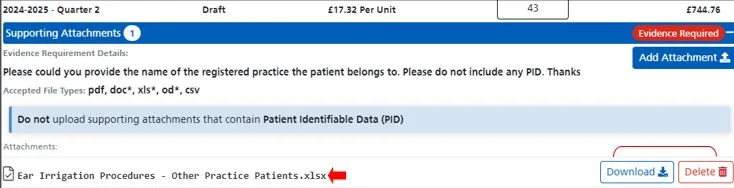 Screenshot from CQRS Local showing documents uploaded