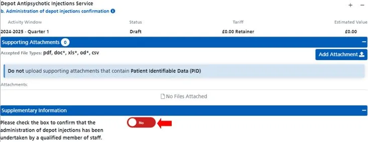 Screenshot from CQRS Local showing toggle button