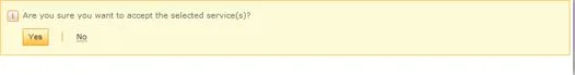 Screenshot from CQRS National showing accept or reject yes or no button