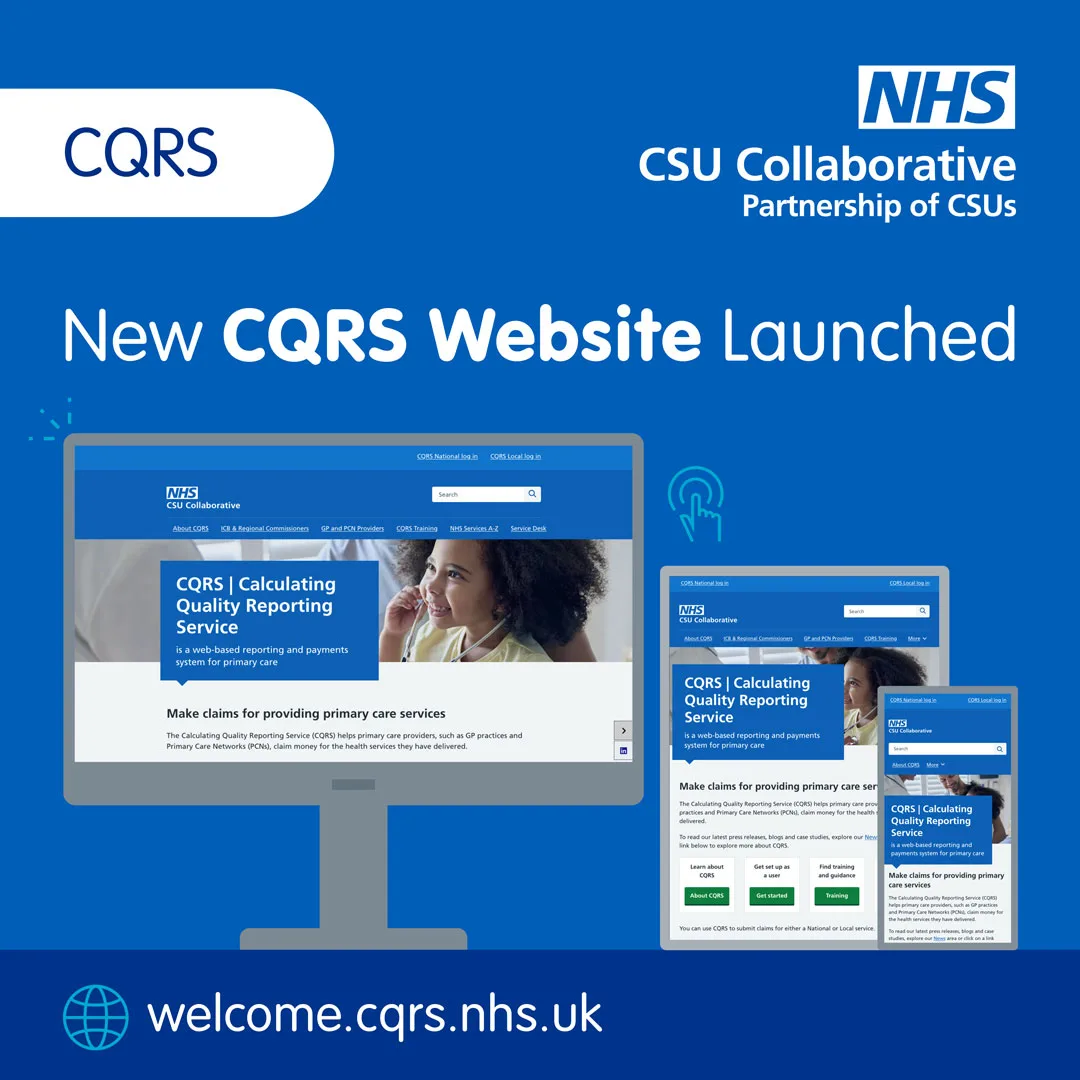 New CQRS website displayed on desktop, tablet and mobile device